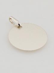 Medaglia profilo Vergine Maria - Argento e Oro - 17 mm