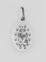 Medaglia miracolosa in argento massiccio 925/1000-11 mm