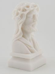 Statua Busto Gesù Cristo coronato di spine in alabastro