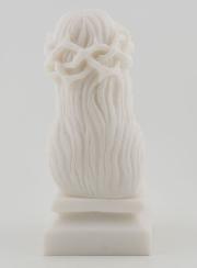 Statua Busto Gesù Cristo coronato di spine in alabastro