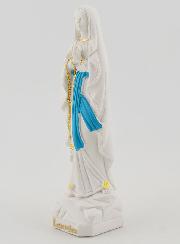 Statua Vergine Maria Madonna di Lourdes col Rosario dorato - 10 cm