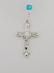 Rosario di Lourdes in azzurri - 60 cm