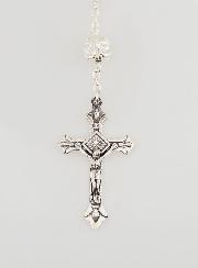 Rosario di Lourdes in Perle di Cristallo - 55 cm