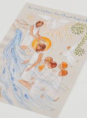 Cartolina di Battesimo - Lui vi Battezzerà nello Spirito santo e nel Fuoco