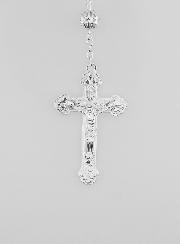 Rosario in Perle D'Argento Intagliate