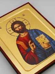 Icona del Cristo Pantocratore su Foglia d'Oro