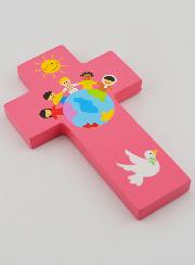 Croce in Legno - Rosa