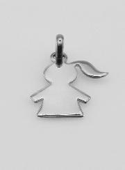 Ciondolo Silhouette Bambina in Argento 925/1000