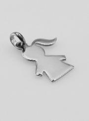 Ciondolo Silhouette Bambina in Argento 925/1000