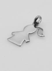 Ciondolo Silhouette Bambina in Argento 925/1000