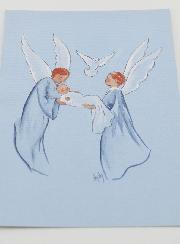 Immagine di Battesimo - Angelo e Spirito Santo - 10x15cm