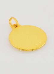 Medaglia di Battesimo San Giorgio Placcata Oro