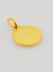 Medaglia di Battesimo Colomba Spirito Santo Placcata Oro