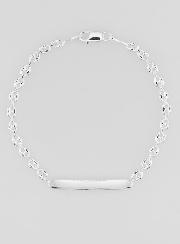 Gourmette di Battesimo in Argento - Maglia Chicchi di Caffé 4mm