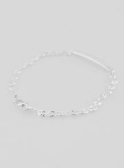 Gourmette di Battesimo in Argento - Maglia Chicchi di Caffé 4mm