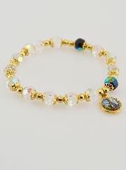 Bracciale Decina Perle di Cristallo e Oro