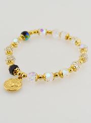 Bracciale Decina Perle di Cristallo e Oro