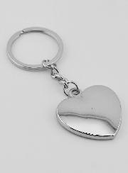 Portachiavi Cuore Angelo Custode Argento e Diamanti Strass