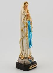 Statua Nostra Signora di Lourdes Policroma su Piedistallo - 15cm
