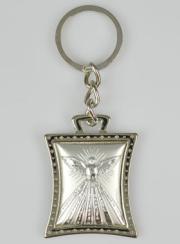 Portachiavi Spirito Santo in Metallo Argentato - 4cm