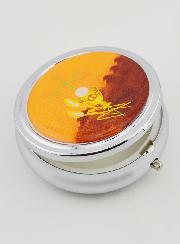 Custodia Ostia Arancione - Croce e Pane della Vita