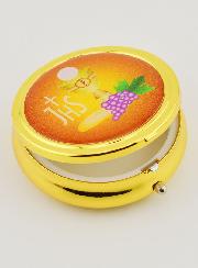 Custodia Ostia Arancione - Calice Sangue e Corpo di Cristo