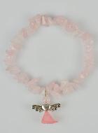 Bracciale Donna Argento 925 Con Ciondolo Ali D'Angelo – Regolabile Con Zirconi, Portafortuna Con Angelo Custode (Viola)