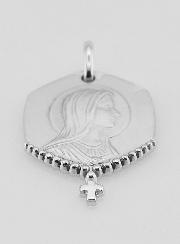 Medaglia Santa Vergine Maria in Argento 925/1000
