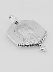 Medaglia Santa Vergine Maria in Argento 925/1000