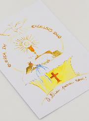 Biglietto Cartolina di Comunione - Gloria In Excelsis Deo