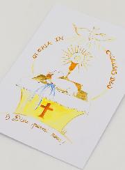 Biglietto Cartolina di Comunione - Gloria In Excelsis Deo