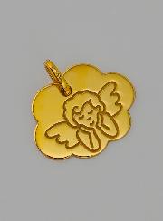 Medaglia Angelo Custode - Nuvola in Oro 375/1000