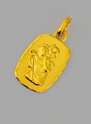 Medaglia di San Cristoforo in Oro 375/1000