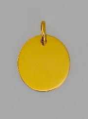 Medaglia Angelo Custode Modello Maschio in Oro 375/1000