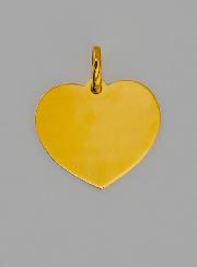 Medaglia Angelo Custode Cuore Modello Femmina in Oro
