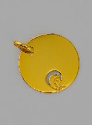 Medaglia Vergine Maria Traforata in Oro