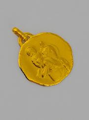 Medaglia San Cristoforo Protettore in Oro