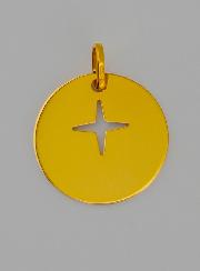 Medaglia Croce di Gesù Traforata in Oro