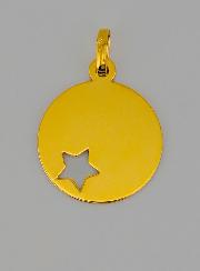 Medaglia Stella del Pastore Traforata in Oro