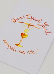 Biglietto di Comunione - Vieni Spirito Santo