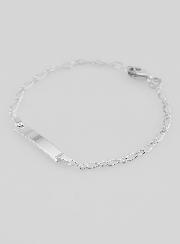 Gourmette di Battesimo Neonato In Argento 925/1000 - 15cm