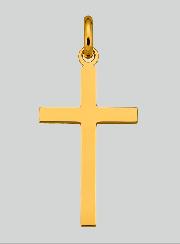 Croce di Battesimo in Oro Giallo Massiccio