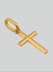 Ciondolo Piccola Croce in Oro Massiccio Giallo 9 Carati