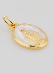 Medaglia Miracolosa Dorata Oro 24 Carati e Argento - 25mm