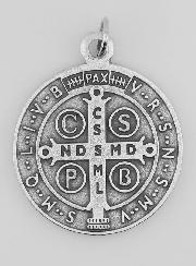 Medaglia di San Benedetto in Metallo - 46mm