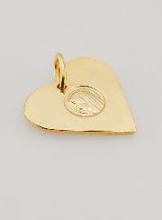 Medaglia Cuore Nostra Signora di Lourdes Dorata Oro 24 Carati