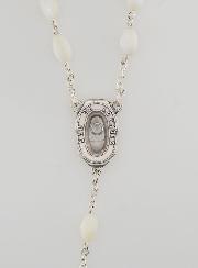 Rosario con Acqua di Lourdes - Madreperla