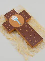Croce Per Bambini in Legno - Acqua del Battesimo - 12 cm