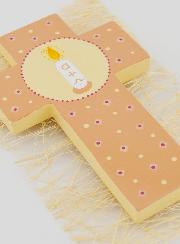 Croce Bambino Cero Alfa Omega - Beige