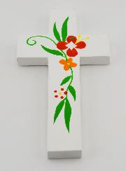 Croce di Legno - Fiori di Primavera